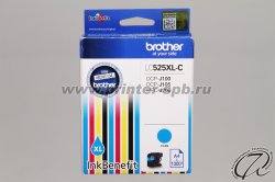 Brother LC525XL-C CYAN, фронтальный вид Картридж Brother LC525XL-C CYAN