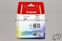 Набор картриджей Canon PG-40/CL-41 (0615B043AA) черный/трехцветный