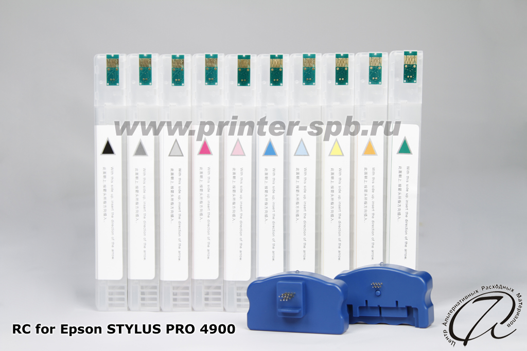 Перезаправляемые картриджи Epson Stylus PRO 4900 с программаторами