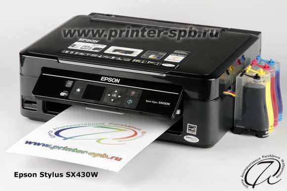 Фотка МФУ Epson Stylus SX430W МФУ Epson Stylus SX430W с СНПЧ Стандарт А7