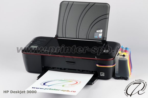 Фотка принтера HP Deskjet 3000 J310a CH393C с СНПЧ класса СТАНДАРТ-КАРТРИДЖ