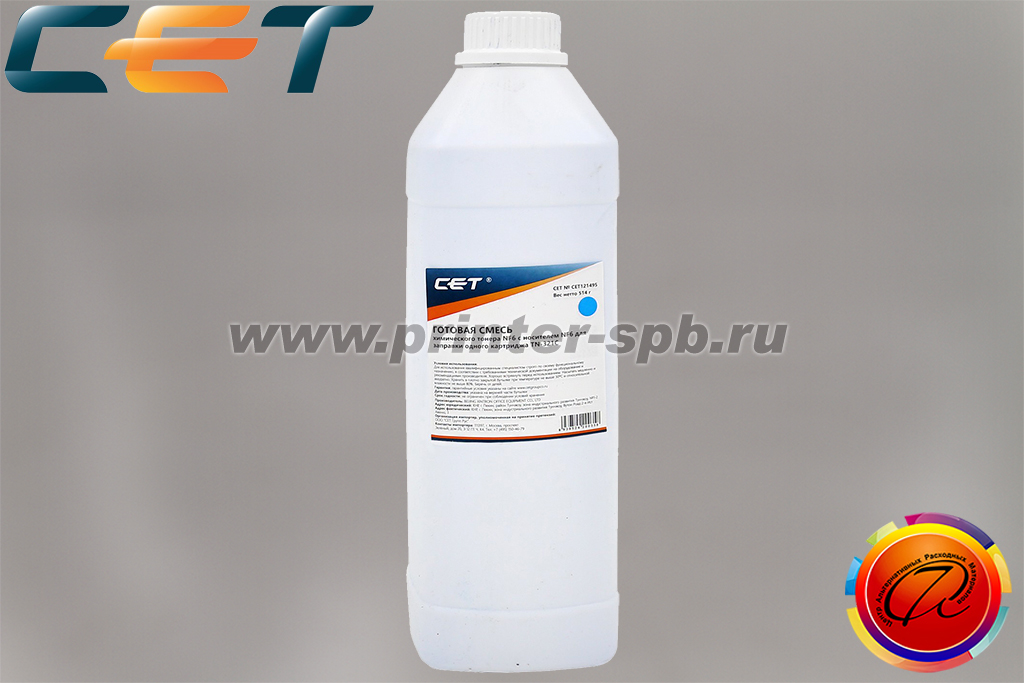 Тонер (включая девелопер) CET121495, цвет: голубой, вес нетто г: 514, серия: CET NF6C/NF6D
