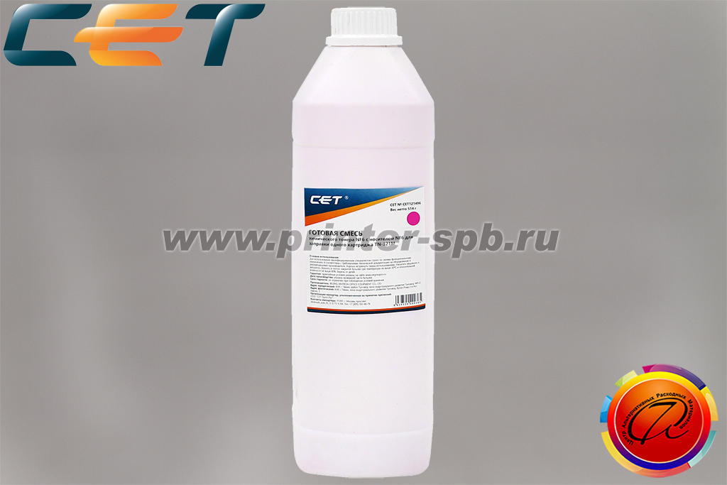 Тонер (включая девелопер) CET121496, цвет: пурпурный, вес нетто г: 514, серия: CET NF6M/NF6D