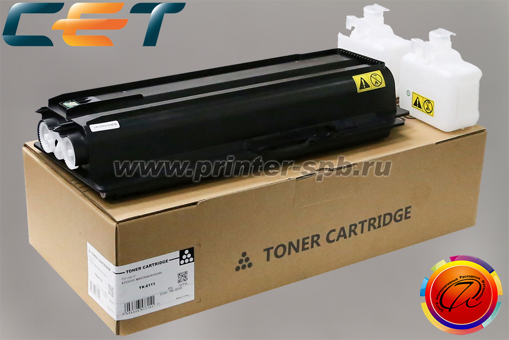 Картридж CET TK-6115/CET7715 совместимый, ресурс стр.: 15 000, совместимость с Kyocera ECOSYS M4132idn и M4125idn
