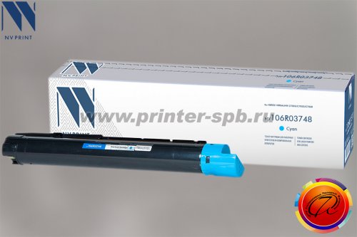 Картридж NV-Print NV-106R03748C cyan с чипом, ресурс стр.: 16 500, совместимый с Xerox VersaLink C7030, C7025, C7020
