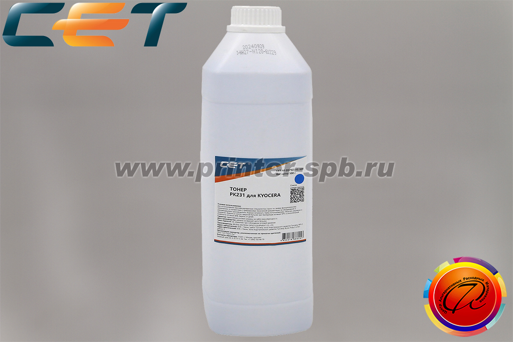 Тонер CET OSP0231C-500, цвет: голубой, вес нетто г: 500