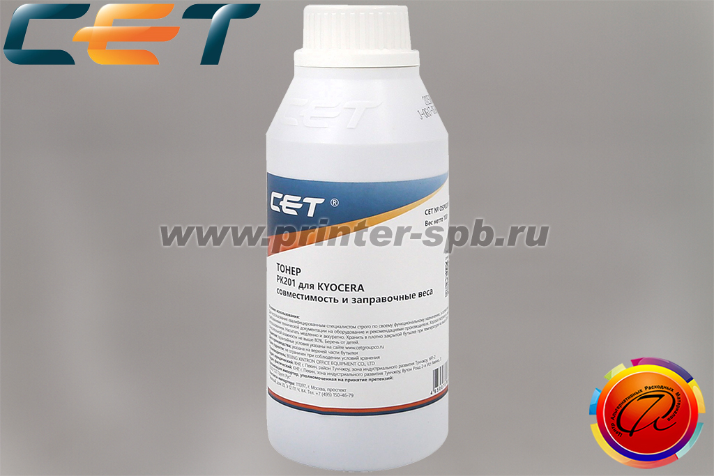 Тонер CET OSP0201K-100, цвет: черный, вес нетто г: 100, серия: PK201