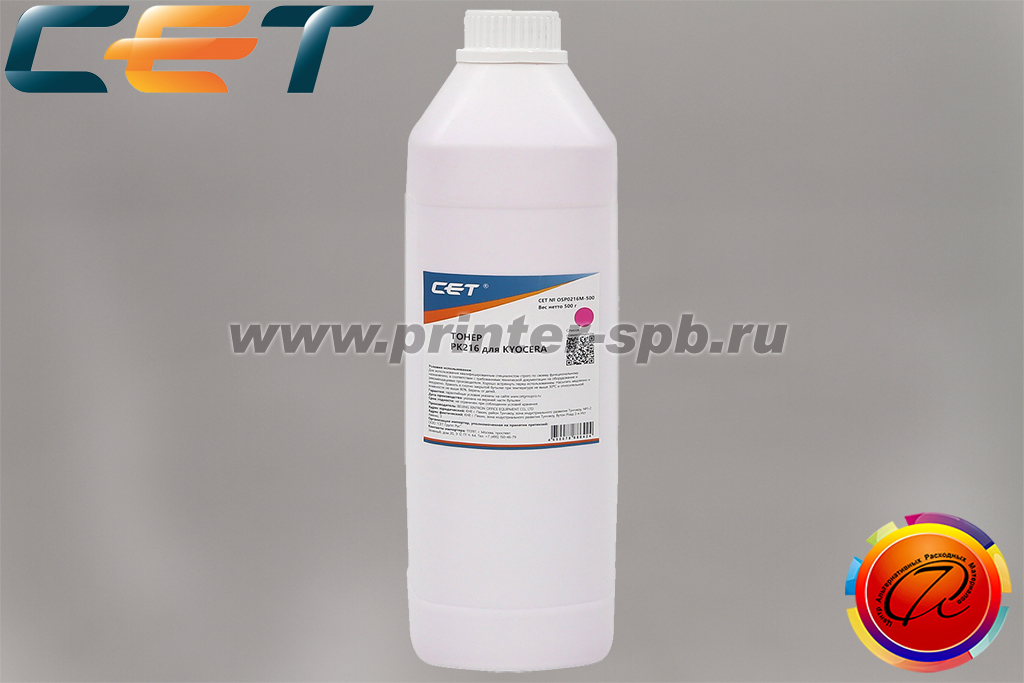 Тонер CET OSP0216M-500, цвет: пурпурный, вес нетто г: 500, серия: PK216