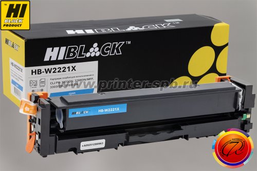 Тонер-картридж Hi-Black W2221X, серия: 222X, ресурс стр.: 2 500, цвет: cyan, вендор: HP