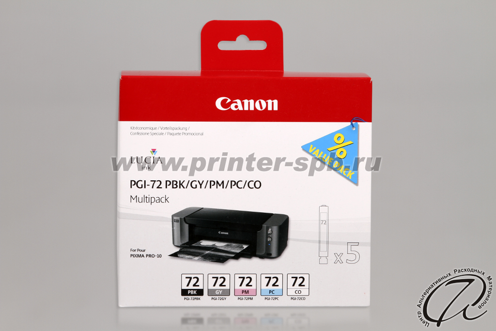 Набор картриджей Canon PGI-72PBK/GY/PM/PC/CO