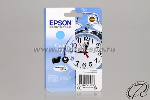 Картридж Epson 27 cyan/голубой