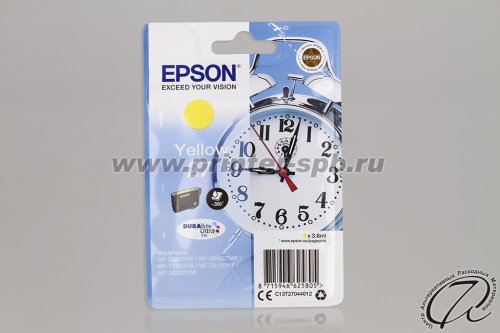 Картридж Epson 27 yellow/желтый