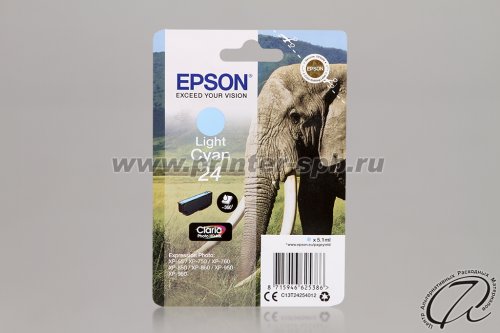 Картридж Epson 24 light cyan/светло-голубой