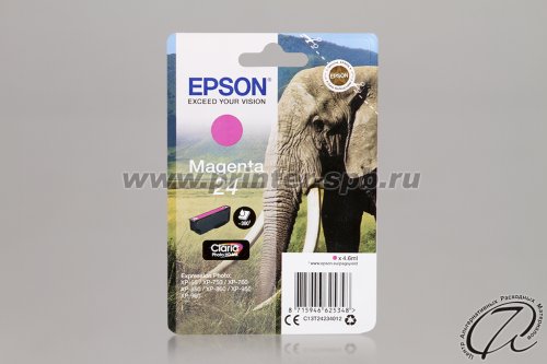 Картридж Epson 24 magenta/пурпурный
