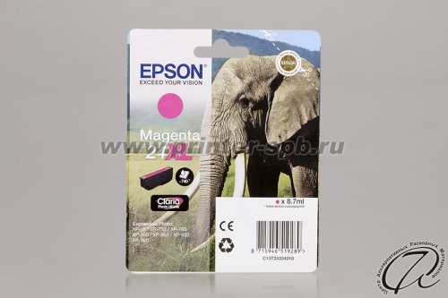 Картридж Epson 24XL magenta/пурпурный