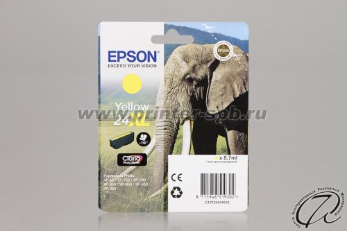 Картридж Epson 24XL yellow/желтый