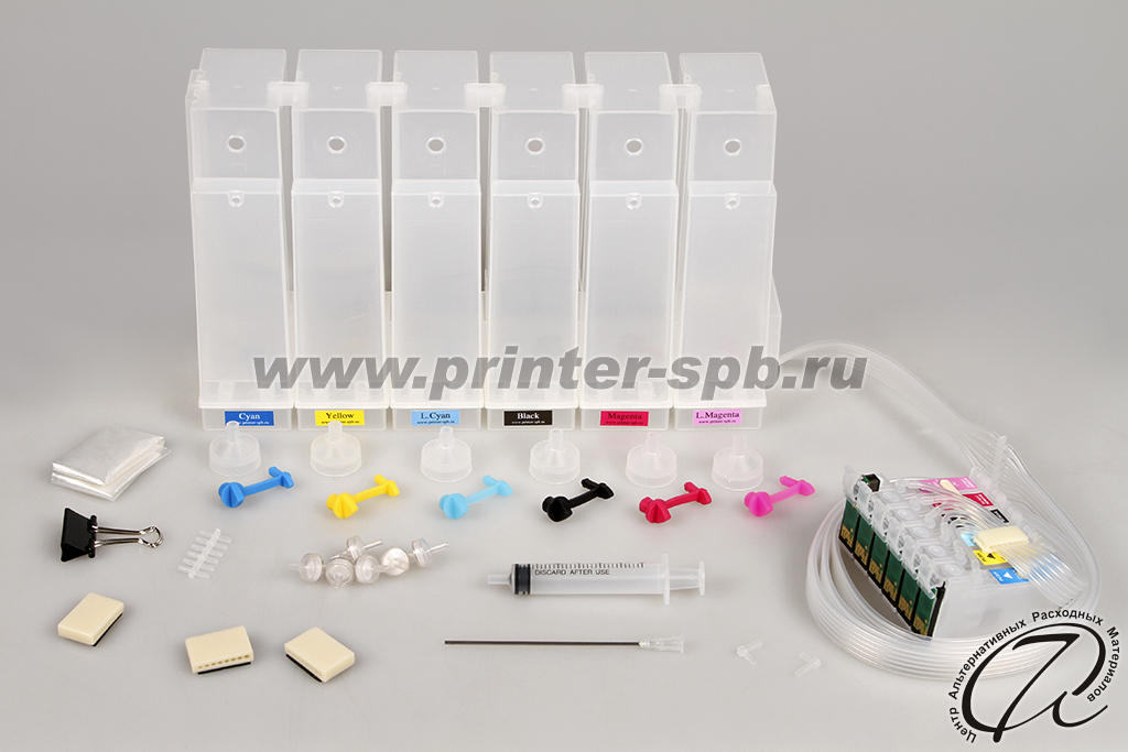 СНПЧ на Epson Stylus Photo PX700/720/730/800/820/830 класса премиум картриджная