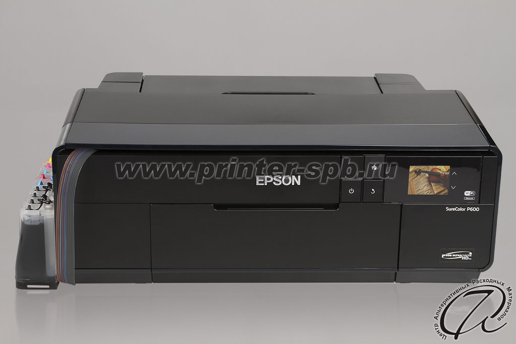 фронтальный вид Epson SureColor SC-P600 с СНПЧ «СТАНДАРТ»