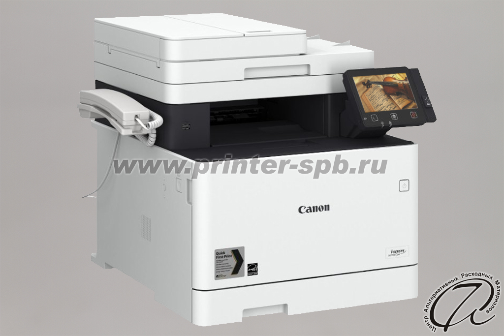 Цветной МФУ Canon i-SENSYS MF734Cdw, вид слева Лазерный МФУ Canon i-SENSYS MF734Cdw