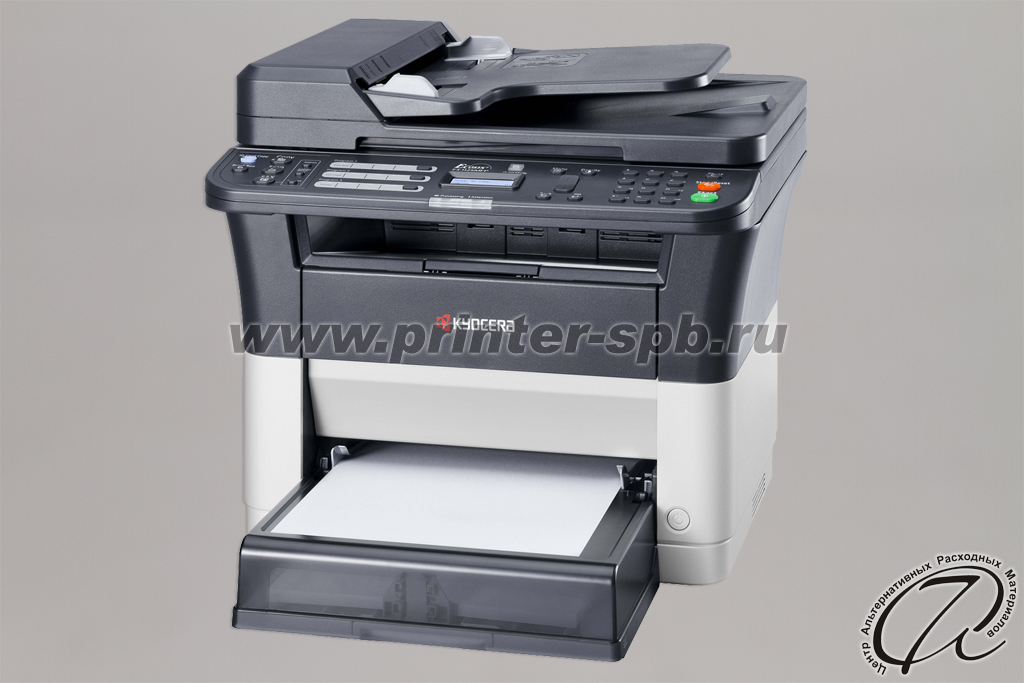 Монохромный МФУ Kyocera fs-1125mfp, вид справа Лазерный МФУ Kyocera fs-1125mfp