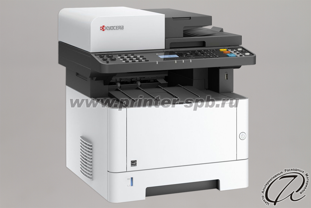Монохромный МФУ Kyocera m2235dn, вид слева Лазерный МФУ Kyocera m2235dn