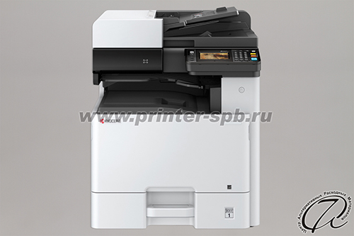 Цветной МФУ Kyocera m8124cidn, фронтальный вид Лазерный МФУ Kyocera m8124cidn