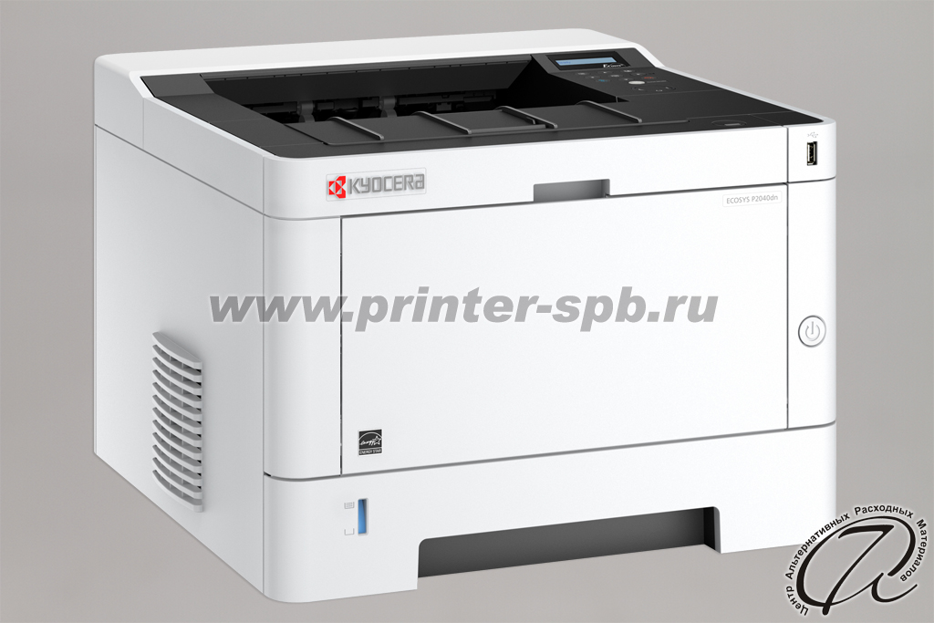 Монохромный принтер Kyocera p2040dn, вид слева Лазерный принтер Kyocera p2040dn