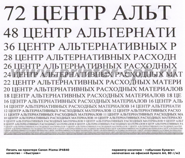  Печать, качество "Быстрая",
			качество "Обычная бумага"