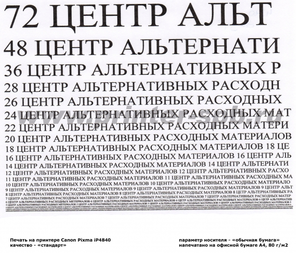  Печать, качество "Стандарт",
			качество "Обычная бумага"