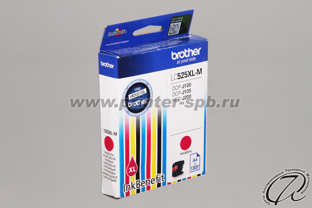 Brother LC525XL-M MAGENTA, вид сбоку Картридж Brother LC525XL-M MAGENTA