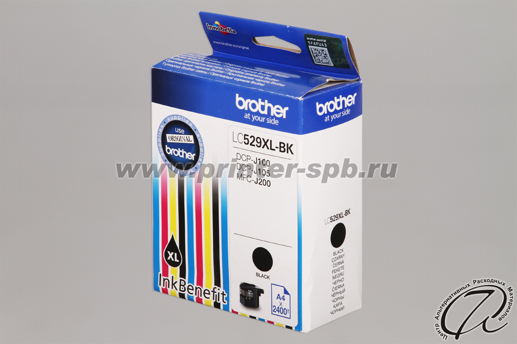 Brother LC529XL-BK BLACK, вид сбоку Картридж Brother LC529XL-BK BLACK