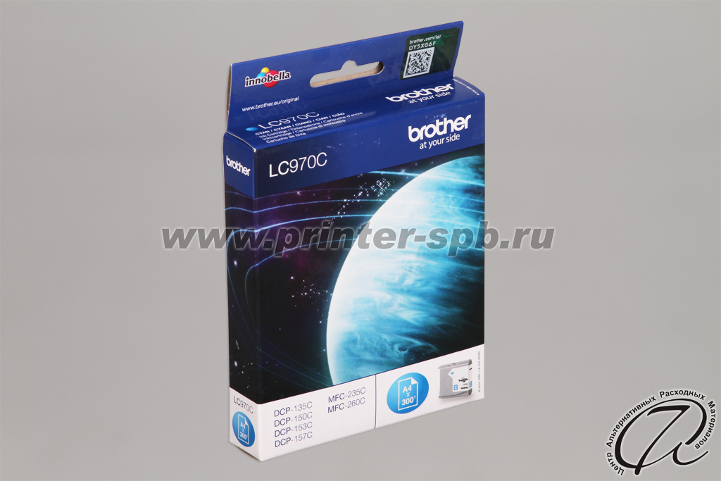 Brother LC970C CYAN, вид сбоку Картридж Brother LC970C CYAN