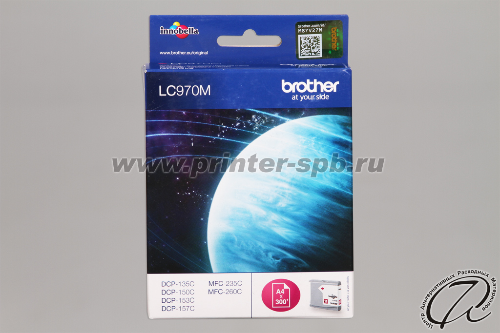 Brother LC970M MAGENTA, фронтальный вид Картридж Brother LC970M MAGENTA