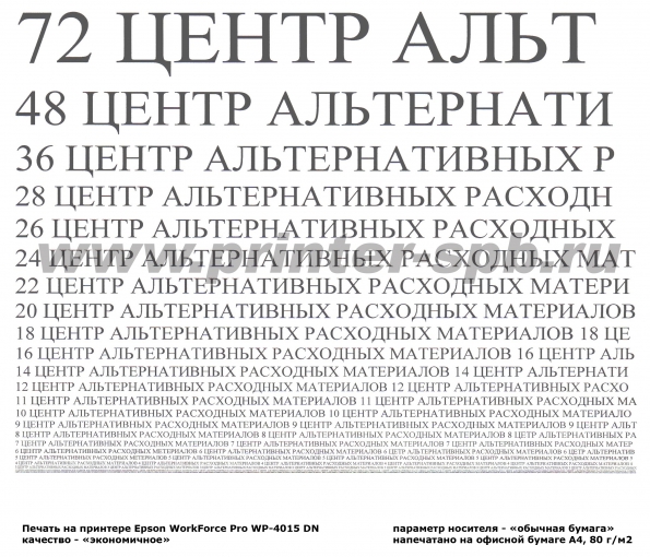  Печать на бумаге, качество"Простая бумага", качество "Экономичное"