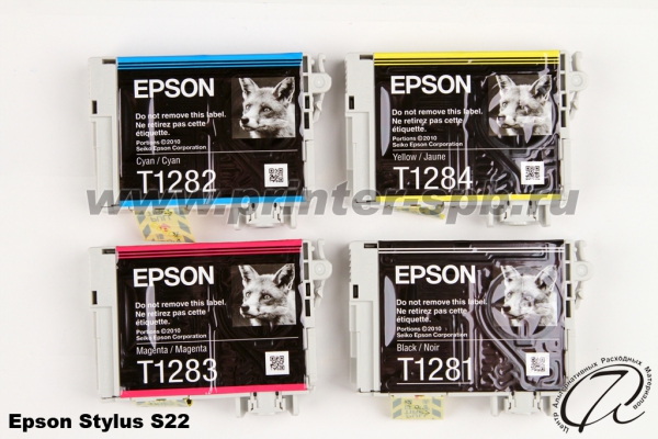 Epson Stylus S22 оригинальные картриджи