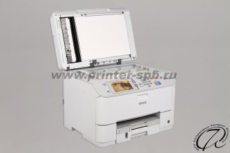 Epson WorkForce PRO WF-M5690DWF, вид с поднятой крышкой сканера