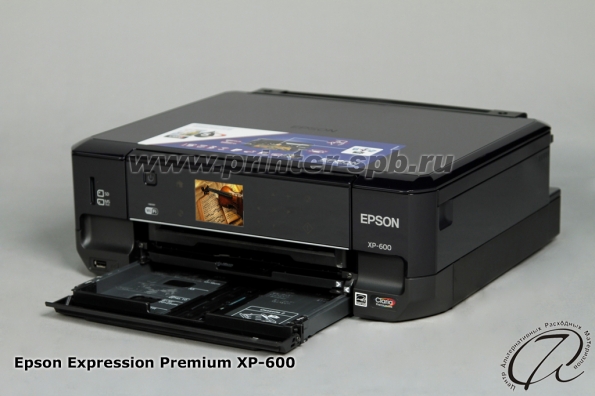 Epson Expression Premium XP-600: Вид сбоку с лотком загрузки А