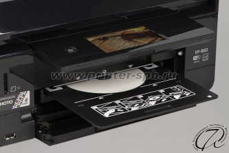 Epson Expression Photo XP-860, печать на компакт-диске