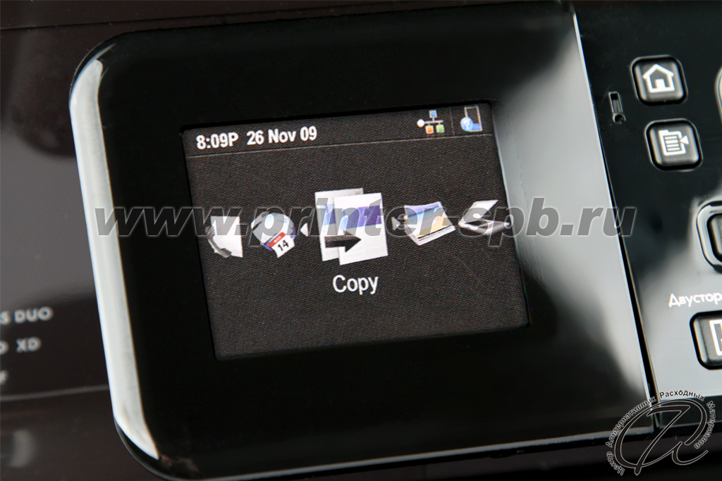 HP Photosmart Premium Fax C410c экран