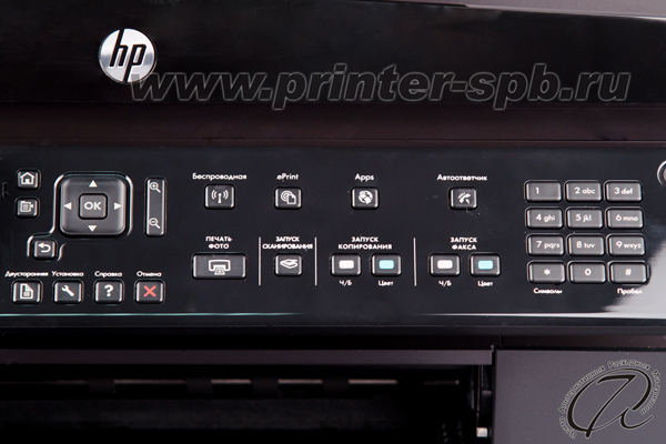 HP Photosmart Premium Fax C410c панель управления