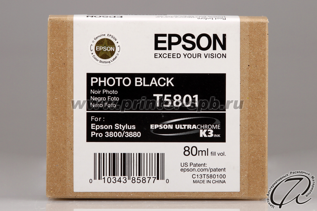 Оригинальный картридж Epson C13T580100 для Stylus Pro 3800/3880