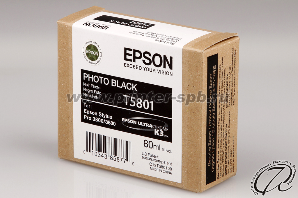Оригинальный картридж Epson C13T580100 для Stylus Pro 3800/3880