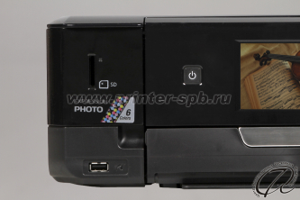 Epson Expression Photo XP-760, кардридер и USB-разъем для PictBridge-совместимых камер